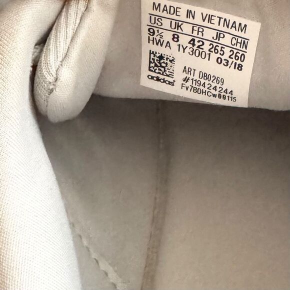 ADIDAS Women’s Gray White Cloudfoam Sneakers Size 9.5 - Picture 7 of 8